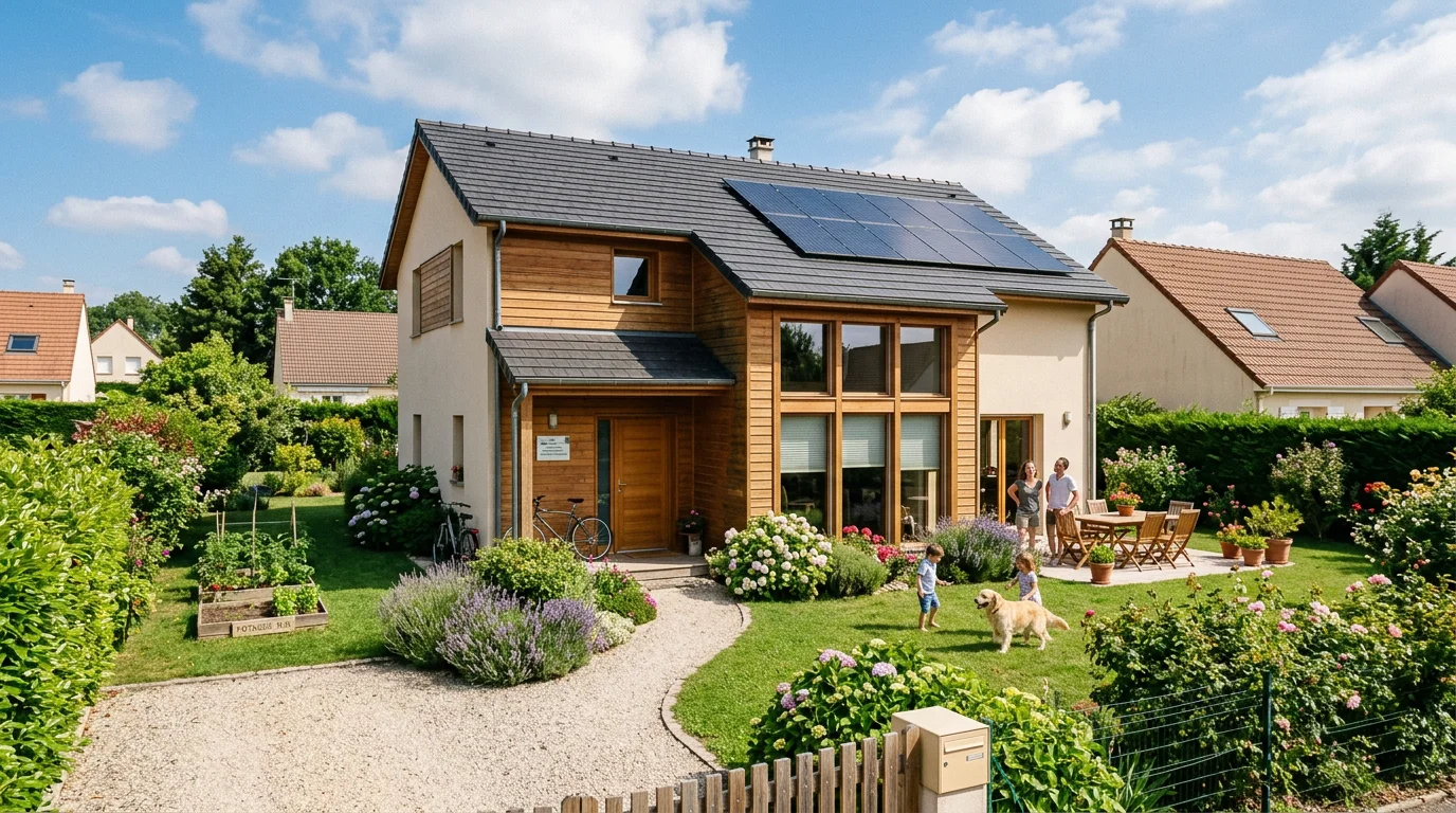 Maison individuelle performante sur le plan énergétique en France