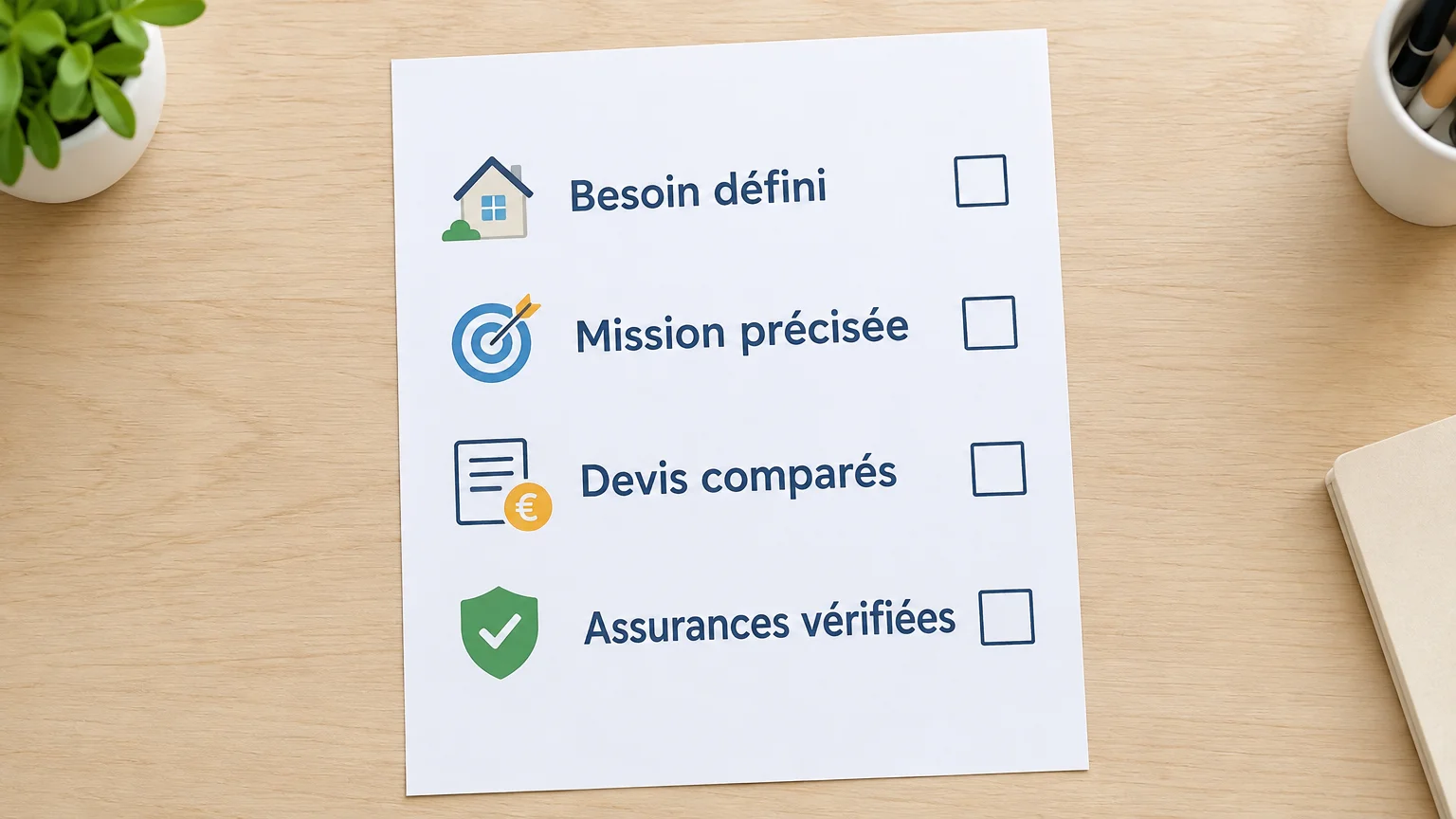 Liste de vérification avant de choisir un professionnel pour une extension