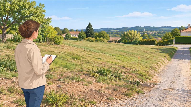 Étude d’un terrain en Dordogne pour un projet de construction de maison individuelle avec Maisons Maury